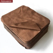 안경 세척 청소 렌즈 눈세척 초음파 Peekaboo 로고 청소용 마이크로 화이버 천 갈색 스웨이드 닦음 클리닝 크로스 전화 화면 용
