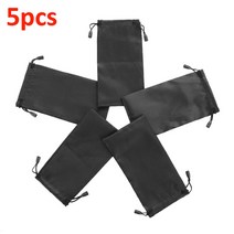 안경 케이스 안경집 진열장 정리함 파우치 보관함 10pcs 부드러운 방수 선글라스 가방 drawstring 마이크로 화이버 방진 포켓 휴대 가방 휴대용 컨테이너, 5개