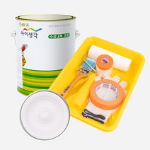 삼화페인트 아이생각 친환경 수성내부프로 4L + 도구세트, 파스텔핑크