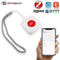 mini tuya zigbee sos 버튼 센서 알람 노인 알람 푸시 방수 비상 패닉 버튼 스마트 홈 보안 알람 시스템