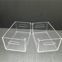 투더 투명 아크릴 정리함 화장품정리 욕실 선반정리 다용도 정리함, 수량2개