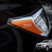 [한스몰] 쌍용 렉스턴스포츠 시즌2 헤드라이트 리플렉터 필름 튜닝 익스테리어 차량용품, 1개, 렉스턴스포츠 S2 리플렉터