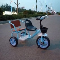 ForU 가을겨울 어린이 삼륜차 더블 유모차 쌍둥이 유모차 아기 자전거 대형 경량 1-3-7 세 빠른배송, 솔리드 타이어_간단한난초푸시바선물없음