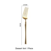 18/10 스테인리스 서양식 식기 나이프 스푼 포크 티스푼 젓가락 세척기 안전 세트, Dessert fork
