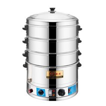 떡시루 증숙기 스텐찜기 전기만두찜기 가열 가정용, 35cm 2단(6가지 주요 기능 업그레이드)