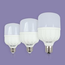 [재경조명] 더쎈 LED 하이벌브 20W 30W 40W 고와트 촬영 밝은 램프 전구 공장등 보안등, 40W - 전구색
