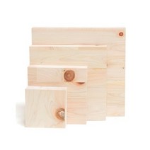 아이베란다 목재자투리모음 소품제작용 스트링아트재료, 10.히노끼집성18T 150x150(5개)