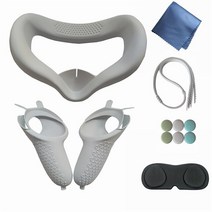 vr기기 헤드 기어 vr 스마트글라스 게임기 안경 Oculus Quest 2 VR 용 아이 마스크 패드 페이스 커버 교체용 쿠션 가상 현실 액세서리, [02] Protective Cover, 한개옵션1, 02 Protective Cover