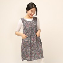 이솔홈 세이렌 원피스 앞치마, 블랙, 1개