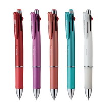 제브라 멀티펜 클립온멀티 1000P 4색볼펜+샤프 B4SA2 0.7mm, 화이트 (클립온멀티1000P-PW)