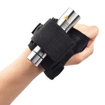 손목 스트랩 장갑 수중 스쿠버 다이빙 다이빙 led 토치 손전등 홀더 soft black neoprene hand arm mount drop ship, A