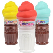 3000 해피콘 슬라임 (1p) 촉감놀이 스퀴시 아이스크림 아이스크림콘 슬라임, 단품