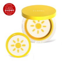 [엘로엘(화장품)] [엘로엘] 1초보정 파데프리 옐로우 빅 선쿠션(25g) 본품1+리필1, 상세 설명 참조