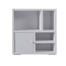 북유럽 인테리어용 가로세로 2단 책장 800 / 침실 벽면 안방 장식장 서재용, 화이트(서랍)