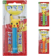 페즈 디스펜서 포켓몬 피카츄(색상랜덤) 4팩 PEZ Spender Pokemon Pikachu