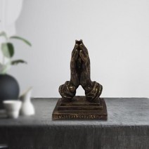 기도 손 기념 동상 선물 장식 수 지 아트웍 조각 책상 실내, 한개옵션0