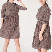 DOJJ 여자 원피스 차이나 7부 여성 치마 봄 스커트