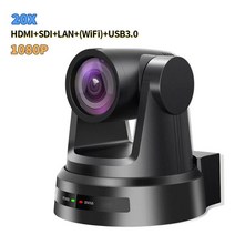 AI 추적 NDI HX Ptz 카메라 12x 20x 30x 화상 회의 카메라 POE HDMI SDI USB30 출력 ptz 교회 방송 카메라, Black 20x, 02 Black 20x, Black 30x