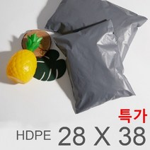 더플러스팩 HDPE 진회색 택배봉투 28x38+4 100장, 100매
