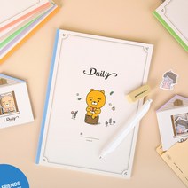 카카오프렌즈 신학기 데일리 무선제본 노트 튜브, 30개