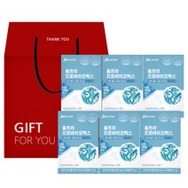[JW중외제약] 울트라 프로바이오틱스 생 유산균 30캡슐 x 6박스 선물세트 총 6개월분 장 건강식품, 단일속성