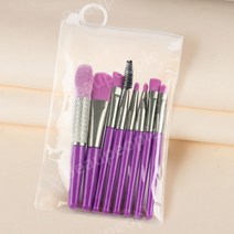 초보자 사용 하기 쉬운 미니 8 종류 휴대용 메이크업 소프트 브러쉬 뷰티 메이크업 브러쉬 세트, 색상, 8 퍼플 세트