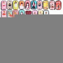 화장품 여행용 에나멜 일러스트 파우치