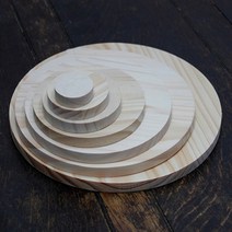 두께2cm 송목나무판 DIY목재원형판, 두께2cm×지름50cm