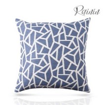 [레이닌X브루] RCN002 립스톤코발트 벨기에 패브릭쿠션, 벨기에 패브릭쿠션커버1EA 솜별도/Cobalt