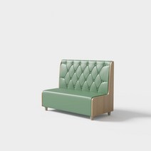 붙박이의자 매장 커피숍 레스토랑 소파 테이블 의자등받이 업소용 벽의자, 확인했습니다., 그린 B타입