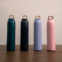 가벼운 미니 보온병 보냉병 보온물통 등산용 어린이 손잡이, 그린