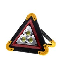차량용 LED 안전삼각대 사고표지판 자동차 비상 LED 삼각대 경고등, 충전식 LED 삼각대＋18650충전지 2개