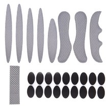 자전거헬멧 킥보드 헬멧 남성 여성 1세트 오토바이 헬멧 내부 라이너 자전거 라이닝 패드 폼 스폰지 키트, 03 1Set- (Gray)