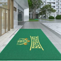 출입구패드 미끄럼방지 맞춤형 도어 미끄럼 방지 상업용 입구 로고 두꺼운 실내 야외 바닥 사무실 및 가정용, 32.Green - 80X120cm