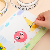 바이오로드 눈코입 롤 스티커 4종, 컬러코+스티커증정