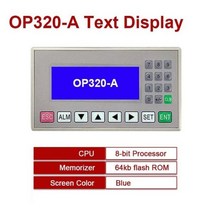 주파수 변환기 60hz 50hz 헤르츠 to 텍스트 디스플레이 OP320-A 지원 232/422/485 포트 호환 PLC 산업용 제어 보드 OP320-A-S MD204L, OP320-A Blue