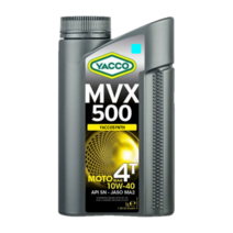 야코 오토바이 엔진오일 MVX 500 10W40 모든 바이크에 적합한 연비향상 합성엔진오일 1L