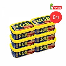 롯데 국산햄 한돈 k로스팜 120g 6개