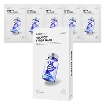 헥사톡스 바르는 보톡스 앰플 펩타이드 주름개선/리프팅/탄력 팩 30g 블룸힐 마스크팩, 6박스, 5개입