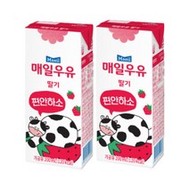 매일유업 멸균우유 딸기, 200ml, 6개