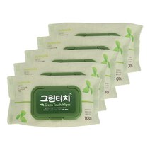 그린터치 물티슈캡형100매 피톤치드물티슈 5개총500매 _ 2023978EA, 본상품선택
