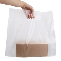 담다 도시락봉투 배달비닐 배달봉투, 백색 20x29x9(옆면) 200매