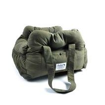 해외발송 (애완용 카시트)애완 동물 자동차 개집 패드 안전 시트 휴대 가방 이중 목적 중소형 애완견 기계 세척 가능한 둥지-11768, 02. 아미 그린 / 70388