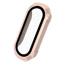 비쉴드 샤오미 미밴드 6 5 4 3 풀커버 강화유리 케이스, 핑크