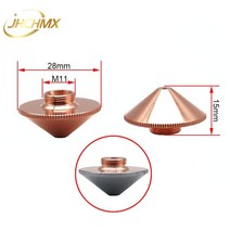 JHCHMX WSX Han's 레이저 노즐 Precitec 용 싱글/더블 레이어 직경 28mm H15 M11 구경 0.8-4.0mm P0591, 02 Single Layer_08 2.5mm