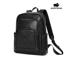 BISON DENIM 바이슨데님 남자 남성 수제 가죽 학생 직장인 15인치 노트북 백팩 가방 N20053