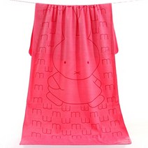 [코차레이드] 대형 극세사 래빗 비치타올, A-빅래빗 핑크, 1개