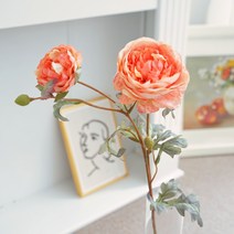 목단 목단화 조화 빈티지 고급 생화같은, 연보라