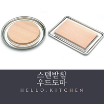 캠핑용도마 김치 항균 빵 우드 스텐 국물안흐르는 도마, 스텐 기능성도마(원형)