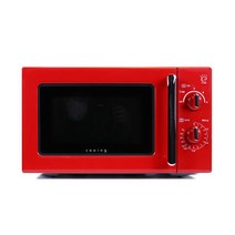 쿠잉공식상품레트로 다이얼식 전자레인지 MM-R20AR 20L 미니 소형
